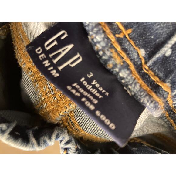 Gap Denim Jean Leggings Dot Print Super Cute Excellent Condition ~ Sz 3T Toddler - Picture 3 of 6
